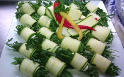Streetfood und Fingerfood Catering Zucchini Häppchen
