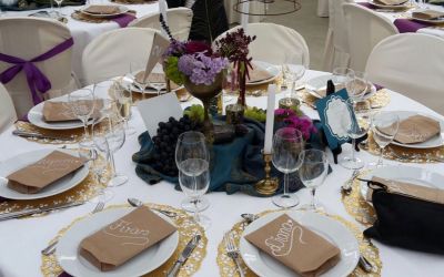 Dekoration Tisch bei Hochzeit von Partyservice Rams